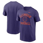 Clemson Nike Baseball Icon Cotton Tee